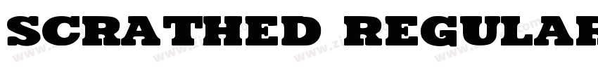 Scrathed Regular字体转换